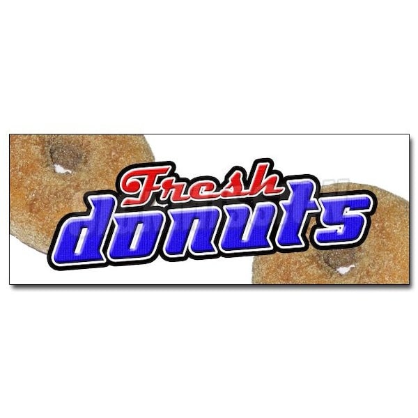 DONUTS DECAL sticker hot donut doughnut shop fried stand cart booth fresh, D-36 Donuts